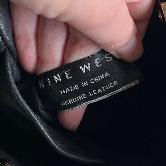 Nine West Black Genuine Leather Handbag - Picture 5 of 9